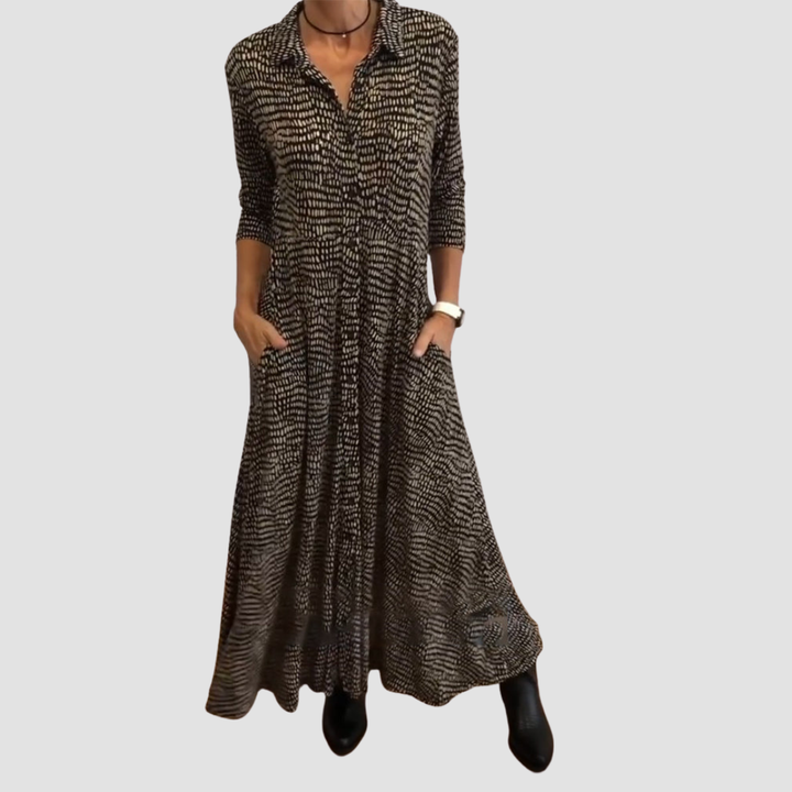 Liv | Sophisticated Pocket Midi Dress