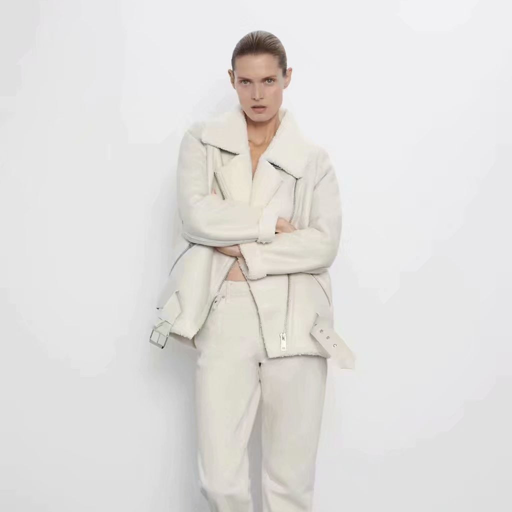 Elena™ | Luxury Winter Lambskin Coat