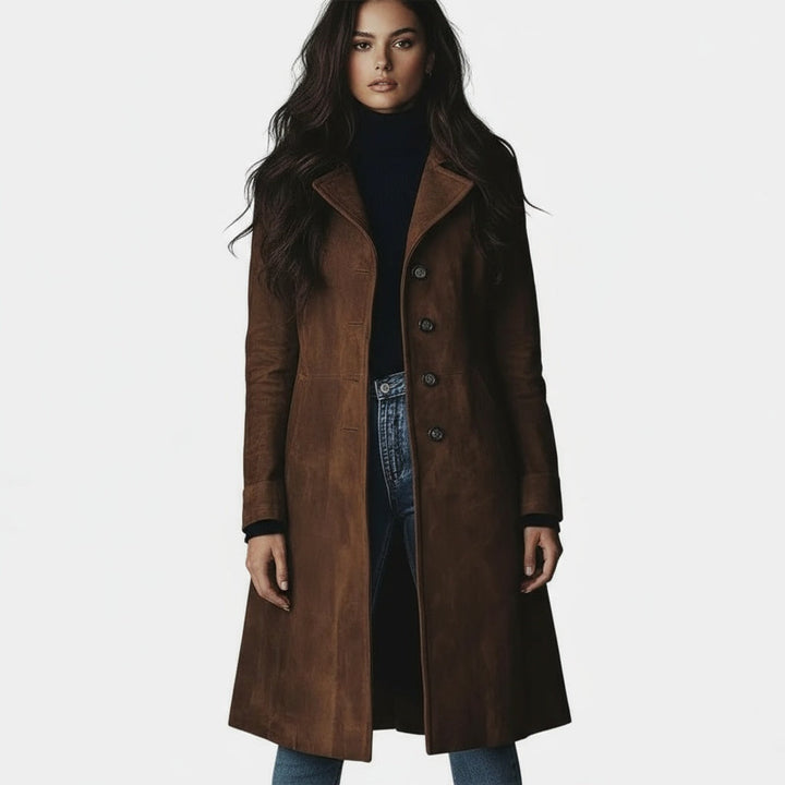 Julia | Long Suede Coat