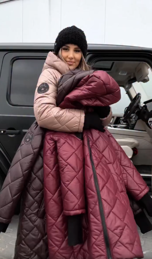 Ina | Elegant Quilted Down Jacket with Hood